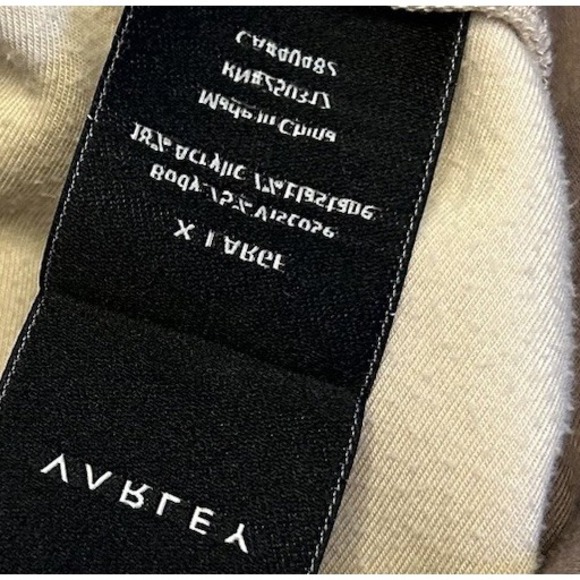 Varley Pullover Sweatshirt XL Oversized Cream Cinch Turtleneck Hi‎ Low READ - Picture 4 of 6